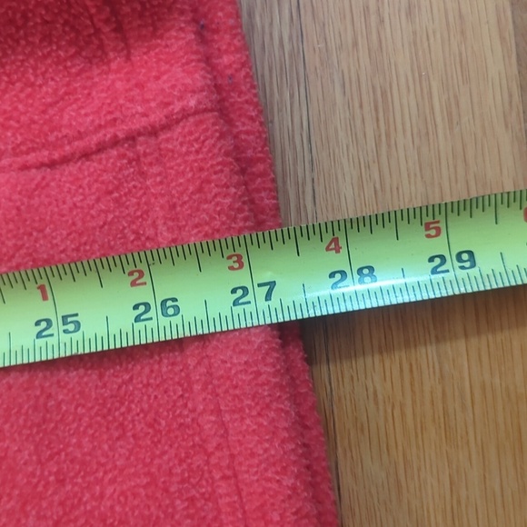 The North Face men's L Large 1/4 zip fleece red + black - Picture 9 of 10